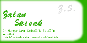 zalan spisak business card